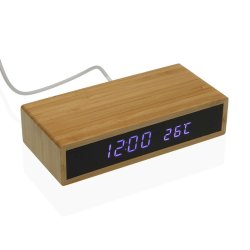 Vckarklocka Versa Bambu Minimalistisk 7,3 x 3,5 x 16 cm