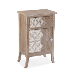 Nattduksbord Versa Lyra Paulowniatr Tr MDF 30 x 70 x 45 cm