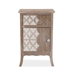 Nattduksbord Versa Lyra Paulowniatr Tr MDF 30 x 70 x 45 cm