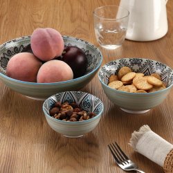 Snacksskl Versa Grn Keramik Porslin 15,5 x 7 x 15,5 cm
