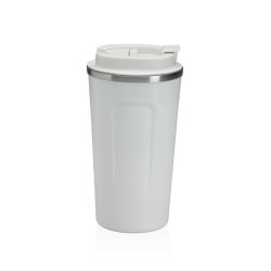 Glas med lock Versa Vit Stl polypropen 510 ml