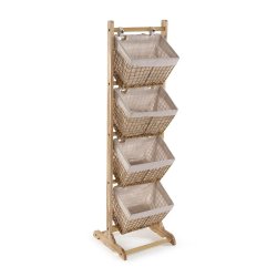 Badrumshyllor Versa Nadir Brun 35 x 125 x 35 cm