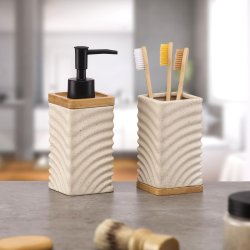 Tandborsthllare Versa Beige Keramik