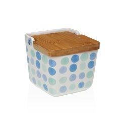 Saltkar med lock Versa Keramik 8,8 x 8,5 x 8,8 cm