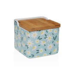 Saltkar med lock Versa DAISY  Keramik 12,2 x 11,5 x 12,2 cm