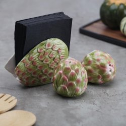 Saltkar och pepparkar Versa Keramik Dolomite Kronrtskocka 6,2 X