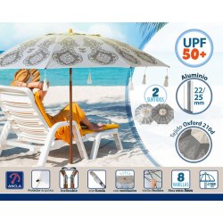 Parasoll  180 cm SPF50+ Orientalisk