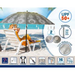 Parasoll  240 cm SPF50+ Orientalisk