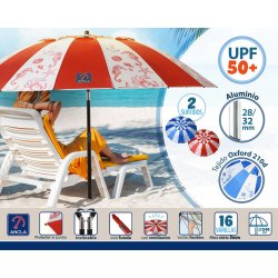 Parasoll  240 cm SPF50+ Havsbl