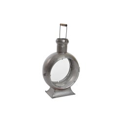 Lykta DKD Home Decor Antikbehandlad Silvrig Metall Glas Vintage