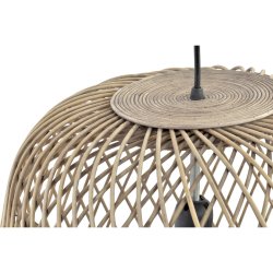 Taklampa DKD Home Decor Ljusbrun Rattan (44 x 44 x 41 cm)