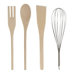 Kruka fr kksredskap DKD Home Decor Rostfritt stl Furu Dolomit