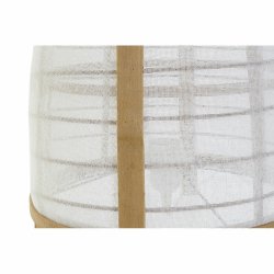 Bordslampa DKD Home Decor Vit Naturell Bambu 40 W 220 V 32 x 32