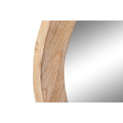 Vggspegel DKD Home Decor Brun Naturell Alpino 66 x 5 x 66 cm