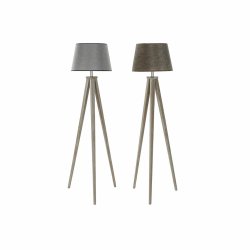 Golvlampa DKD Home Decor 40 x 40 x 154 cm Naturell Gr Brun 250