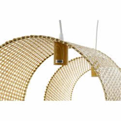 Taklampa DKD Home Decor Ljusbrun Tr Bambu 50 W 220 V 80 x 30 x