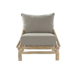 Trdgrdssoffa DKD Home Decor Naturell Ljusgr 82 x 80 x 73 cm