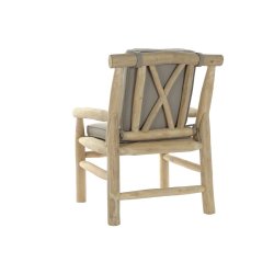 Trdgrdssoffa DKD Home Decor Naturell Ljusgr Teak 65 x 80 x 92