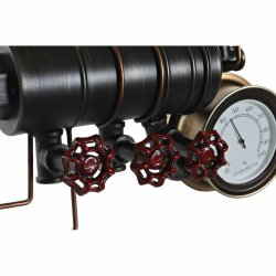 Vggklocka DKD Home Decor Svart Rd Jrn Gyllene (2 pcs) (46 x 1