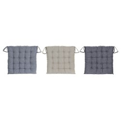 Stolsdyna DKD Home Decor Beige Bl Polyester Bomull Aluminium Ma