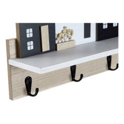 Bokhylla DKD Home Decor Kapphngare 39 x 9 x 27 cm Svart Brun Vi