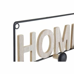 Vggmonterad rockhngare DKD Home Decor Jrn Tr MDF Loft (45 x