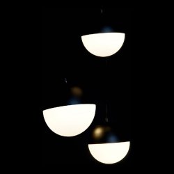 Taklampa DKD Home Decor Vit Svart Metall Glas 220 V (40 x 40 x 8