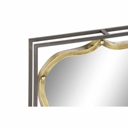 Vggspegel DKD Home Decor Svart Gyllene 51,5 x 12 x 65 cm Vintag