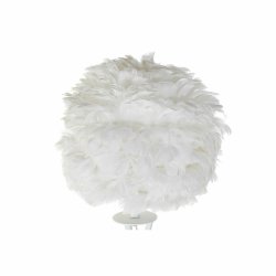 Golvlampa DKD Home Decor Metall Vit Fjder (40 x 40 x 150 cm)