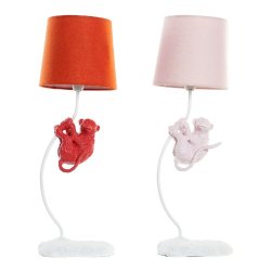 Bordslampa DKD Home Decor Polyester Harts 25W 220 V Apa (2 pcs)