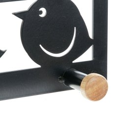 Drrhngare DKD Home Decor 8424001835553 Fglar Vit Svart Metall