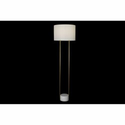 Golvlampa DKD Home Decor Vit Gyllene Metall Marmor 50 W 220 V 48