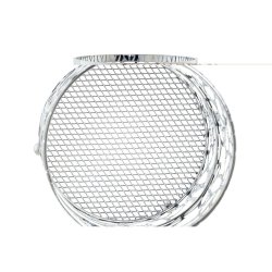 Bestickkorg DKD Home Decor Silvrig Metall Marguerite 12 x 12 x 1