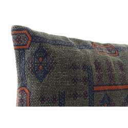 Kudde DKD Home Decor Bl Orange Fyrkantig Arab 50 x 10 x 35 cm (
