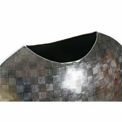 Vas DKD Home Decor 37 x 14 x 33 cm Silvrig Gyllene Aluminium Mod