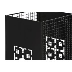 Paraplystll DKD Home Decor 19 x 19 x 47,5 cm Svart Gr Metall L