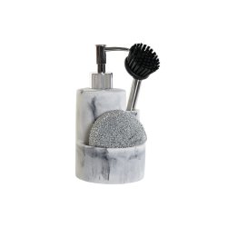 Diskmedelspump 2-i-1 DKD Home Decor Harts Rostfritt stl 12,6 x