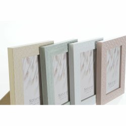 Fotoram DKD Home Decor Urban Glas Beige Rosa Vit Grn PS (14,5 x
