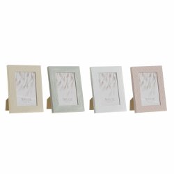 Fotoram DKD Home Decor Urban Glas Beige Rosa Vit Grn PS (14,5 x