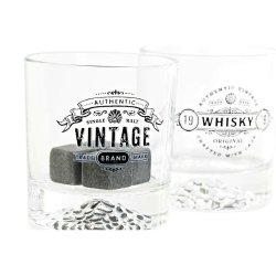 Glasset DKD Home Decor Transparent Mrkgr Glas Sten Loft 320 ml