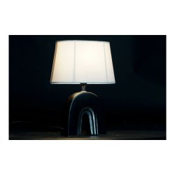 Bordslampa DKD Home Decor Keramik Svart Polyester (20 x 20 x 31