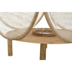 Lykta DKD Home Decor Glas Naturell Brun Bambu Orientalisk 42 x 4