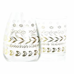 Badkit DKD Home Decor Gyllene Glas ABS Plast Lv av en vxt 9 x