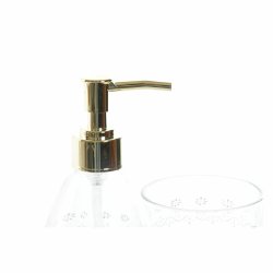 Badkit DKD Home Decor Gyllene Glas ABS Plast Lv av en vxt 9 x