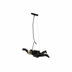 Taklampa DKD Home Decor Svart Vit Harts 220 V 50 W (46 x 14.5 x