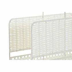 Tidningsstll DKD Home Decor Vit Naturell Metall vide Boho 36,5