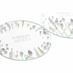 Lykta DKD Home Decor Glas Multicolour Fjril (10 x 10 x 1 cm) (2