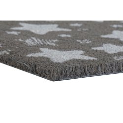 Drrmatta DKD Home Decor Gr Gummi Stjrnor Vit Grn 2 antal Kok