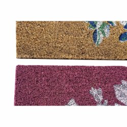 Drrmatta DKD Home Decor Gr Rosa Brun Gummi Vit 2 antal Kokosfi