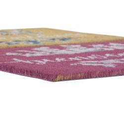 Drrmatta DKD Home Decor Gr Rosa Brun Gummi Vit 2 antal Kokosfi